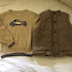 Janie and Jack sweater and vest